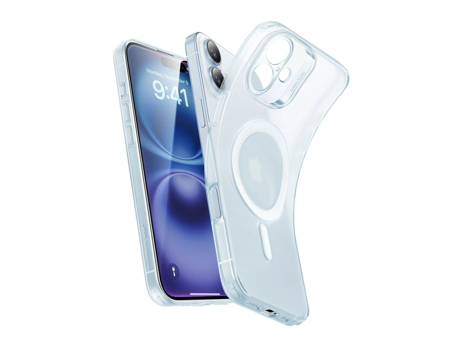 ESR - Zero Clear Case (HaloLock) - iPhone 16 - Frosted Light Blue