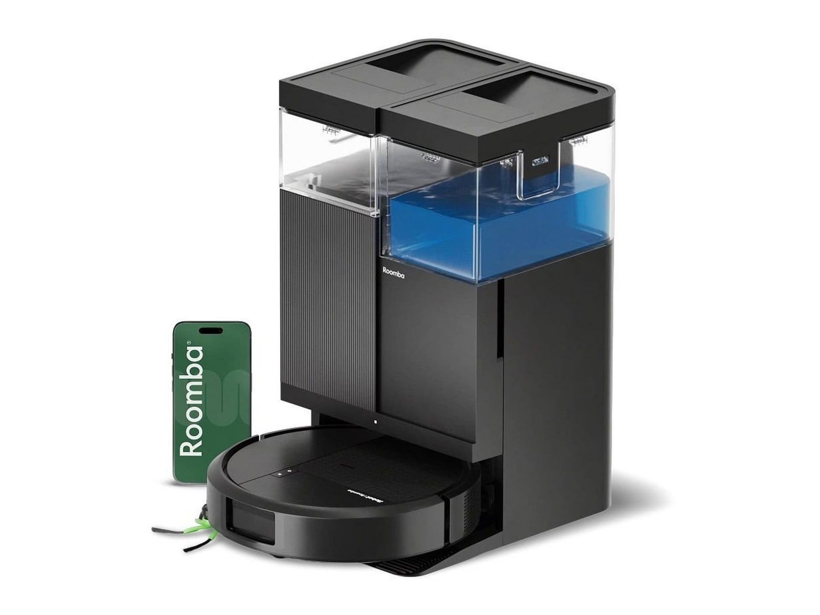 iRobot - Roomba Plus 515 Combo Robot with AutoWash Dock Black Vacuum Cleaners