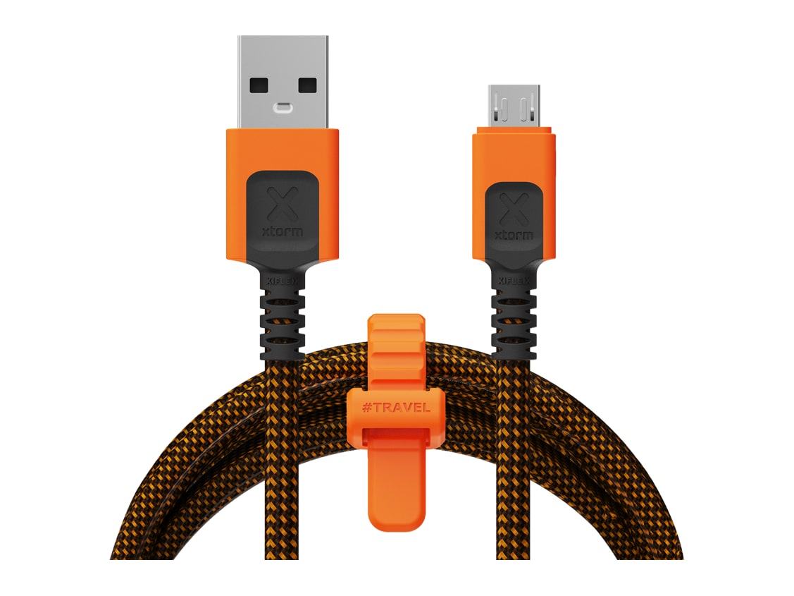 Xtorm - Xtreme USB-A to Micro-USB 1.5m Orange/Black USB Cables