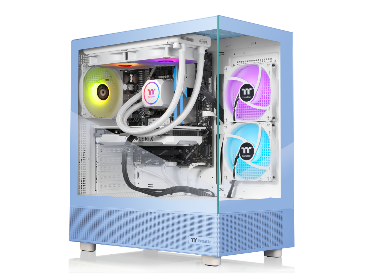 Thermaltake - LCGS View 7870H-270 - AMD Ryzen 7 7800X3D chip - 32GB Memory - 1TB SSD - Hydrangea Blue