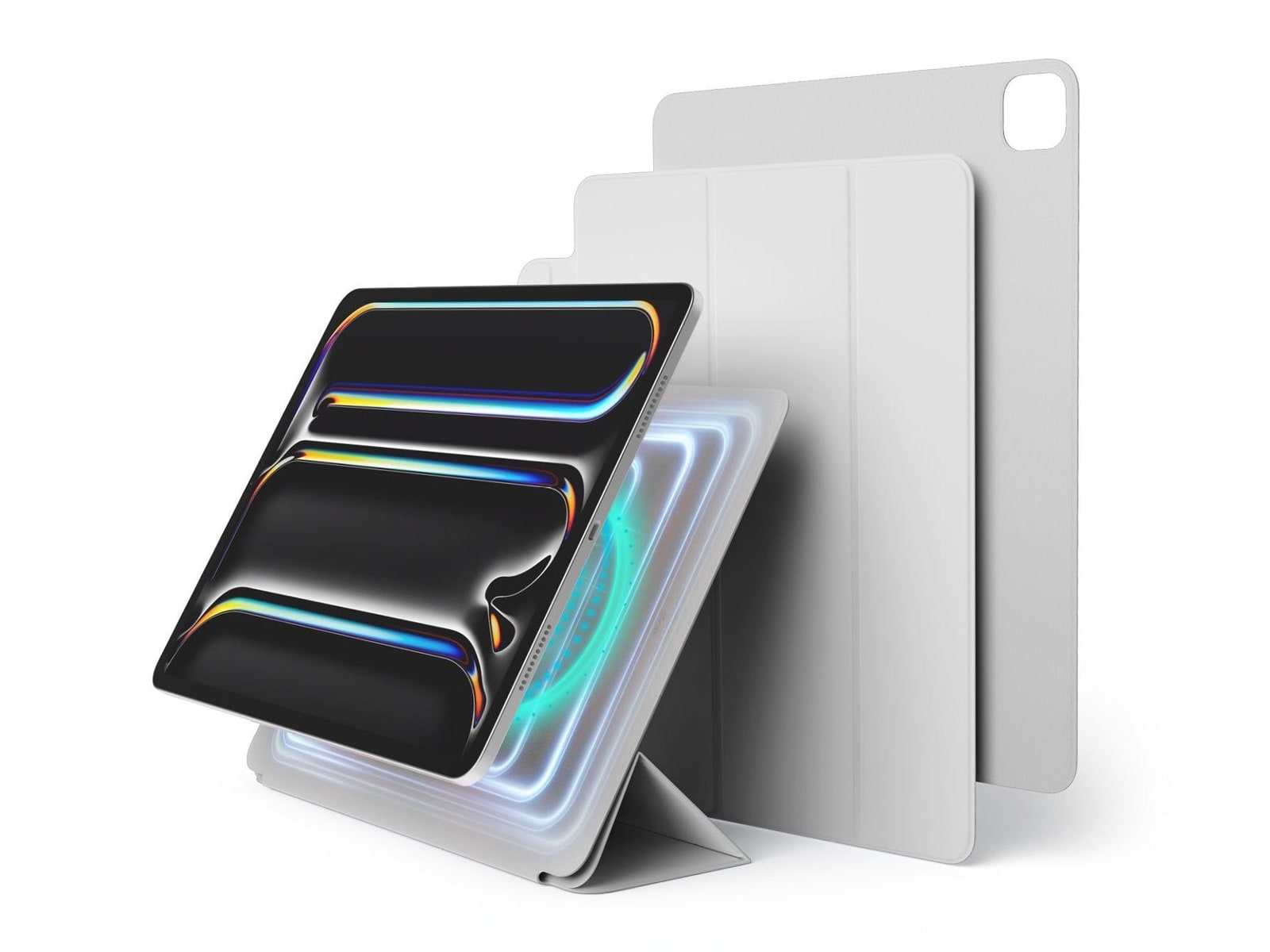 elago - Magnetic Folio Case - iPad Pro 13'' (M4, M5) - Light Gray