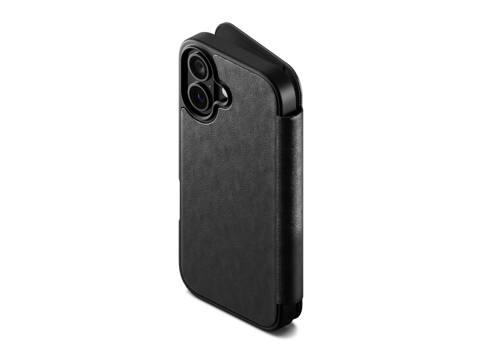 Cygnett - MagWallet Magnetic Leather Wallet Case for iPhone 17 - Black