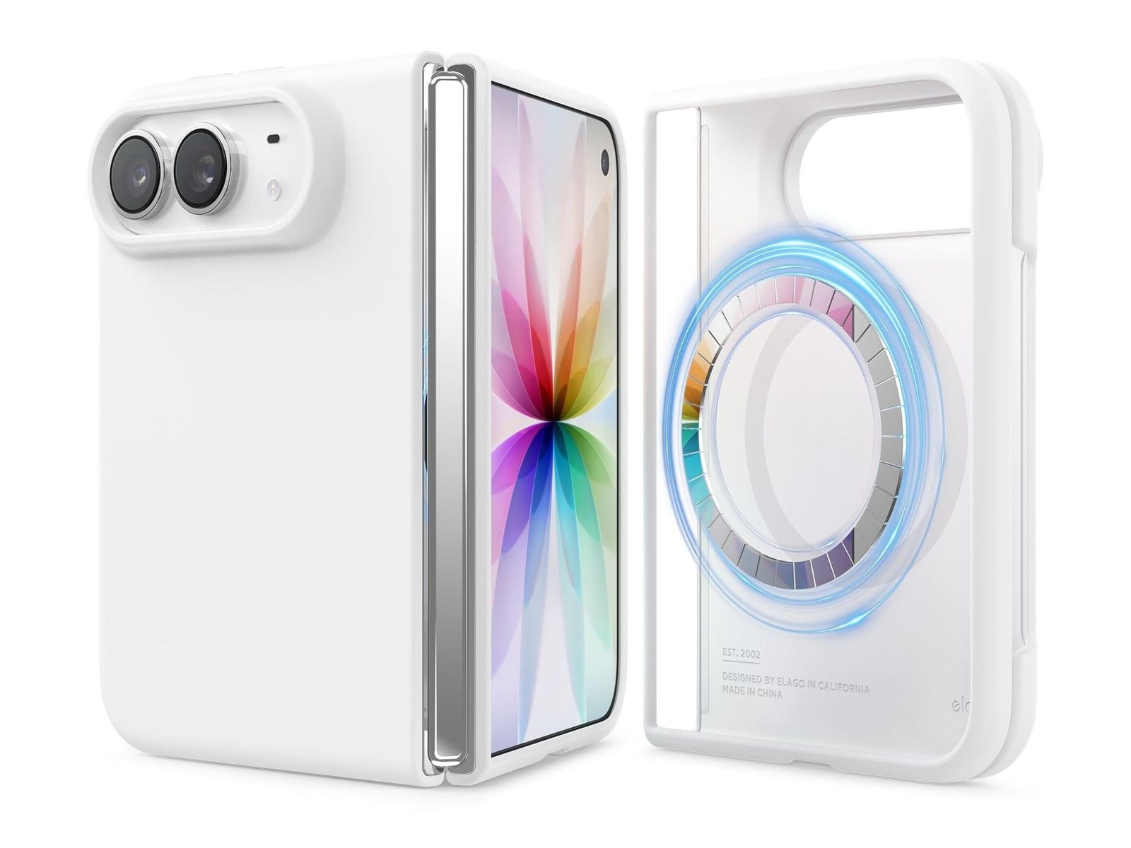 elago - MagSafe Silicone Case - iPhone Duo - White