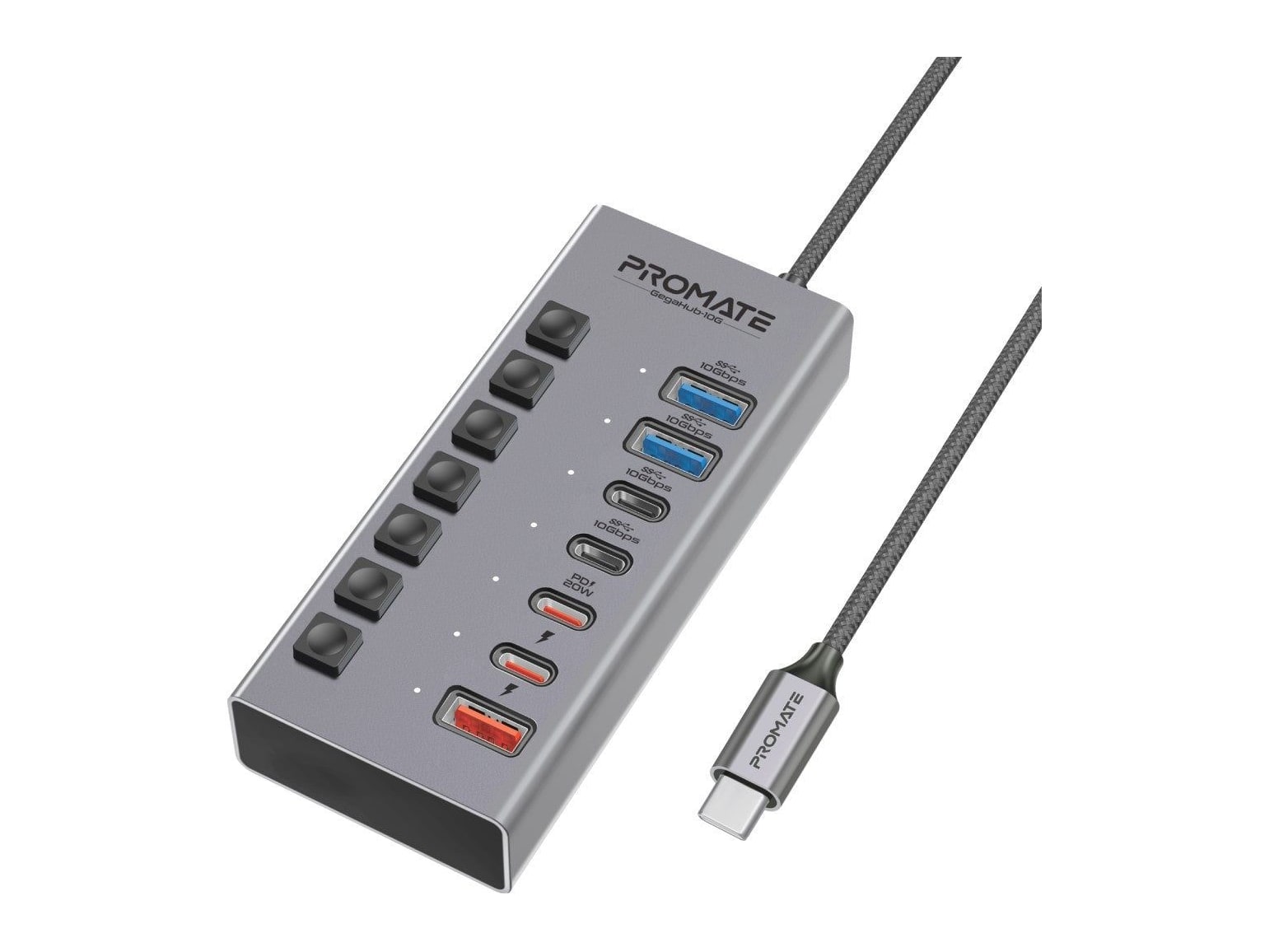 Promate - GegaHub-10G USB Hubs