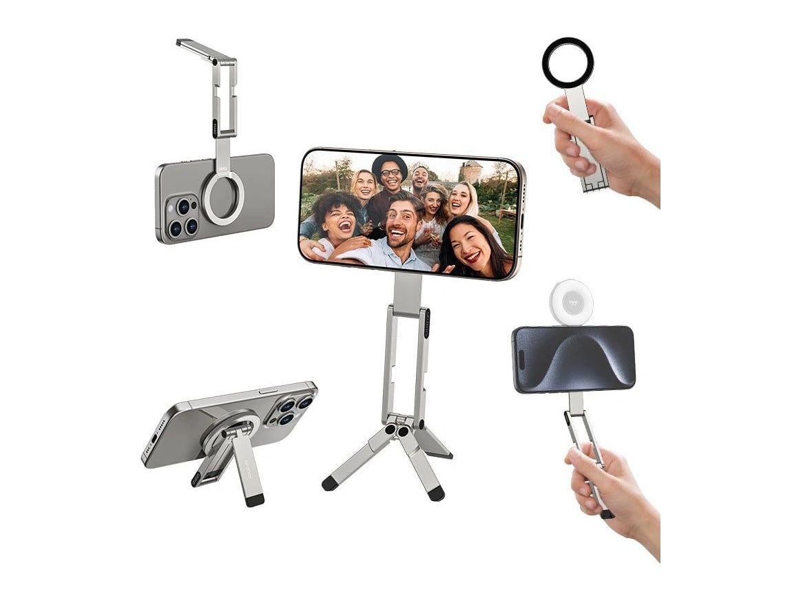 Ulanzi - MA60 Foldable Magnetic Phone Tripod Camera Accessories - Silver