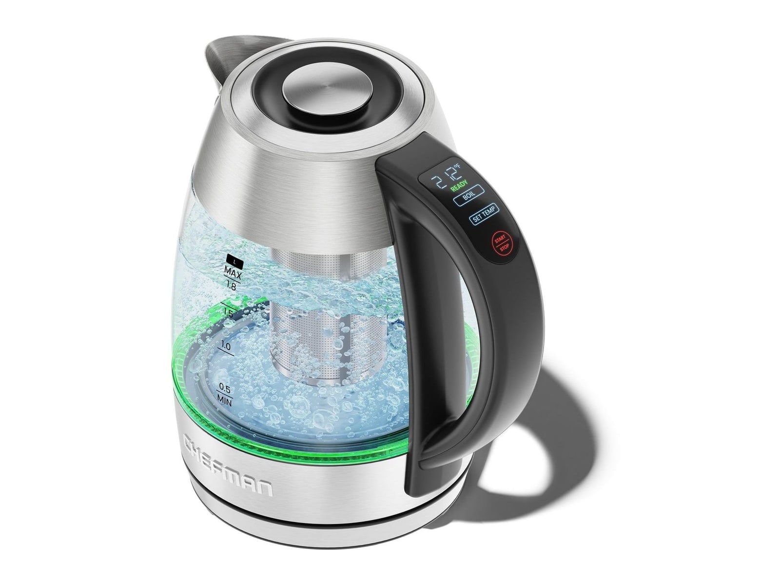 Chefman - Lightning 1.8L Custom-Temp Electric Kettle Electric Kettles
