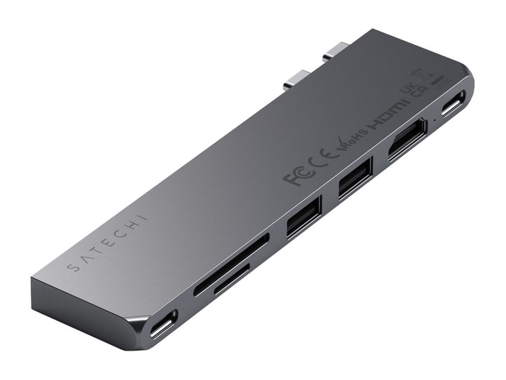 Satechi - Pro Hub Slim USB-C USB Hubs - Space Gray
