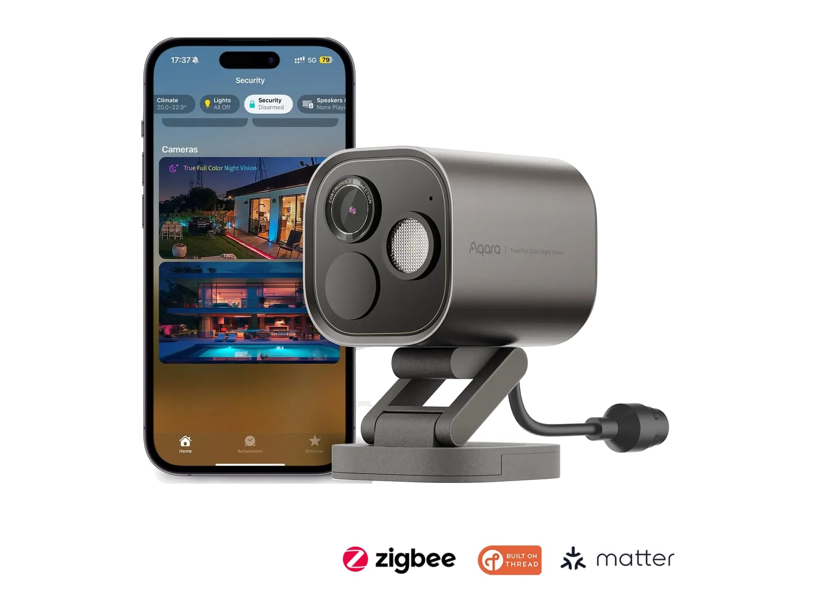 Aqara - Camera Hub G5 Pro (PoE, Gray) Security Cameras