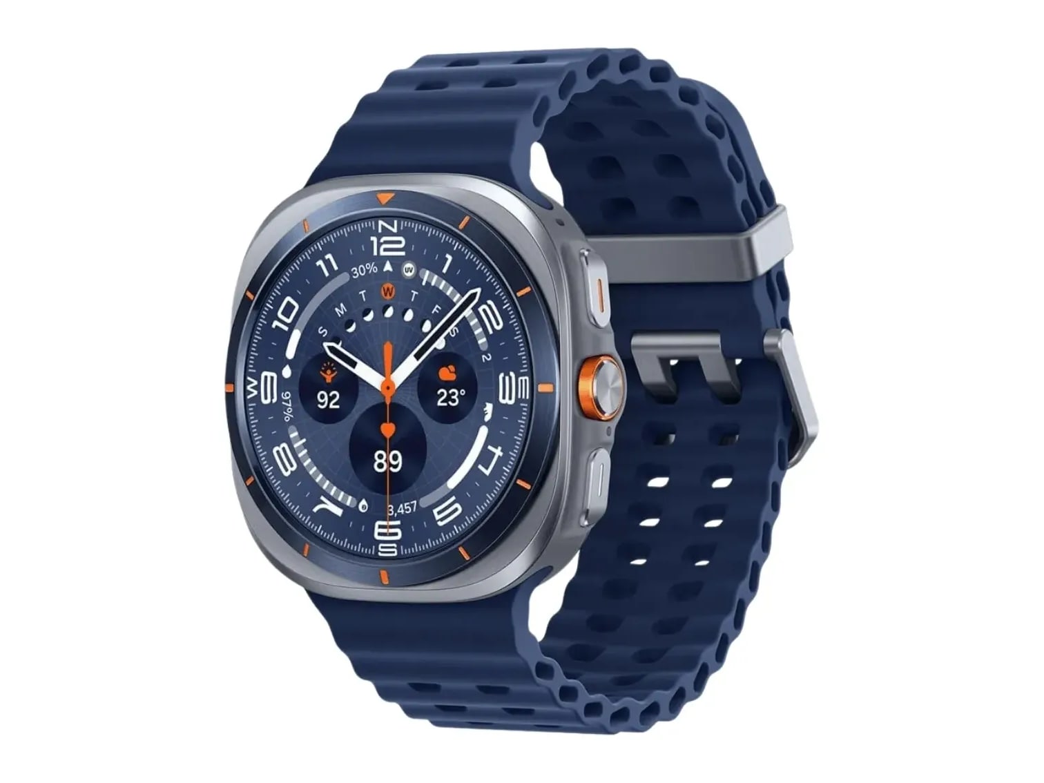 Samsung - Galaxy Watch Ultra (2025) 47mm LTE Smart Watches - Titanium Blue (EU)