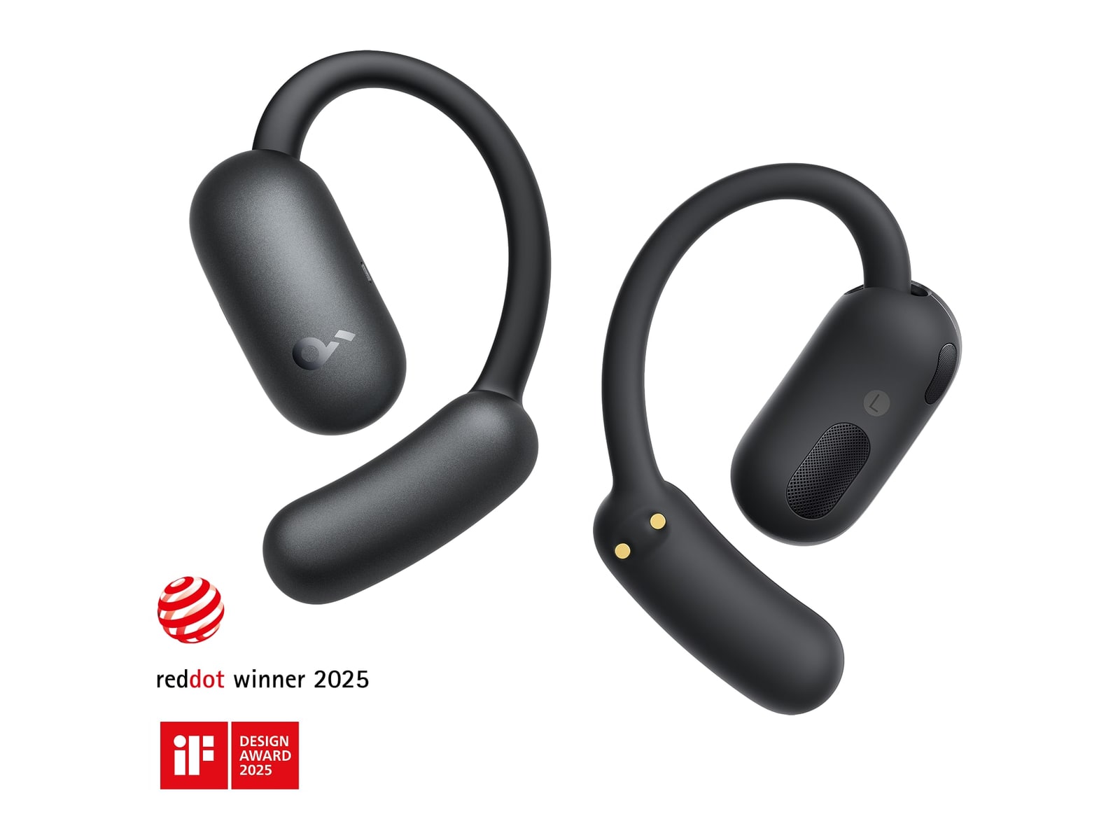 Soundcore - AeroFit 2 Bluetooth True Wireless Earbuds - Midnight Black