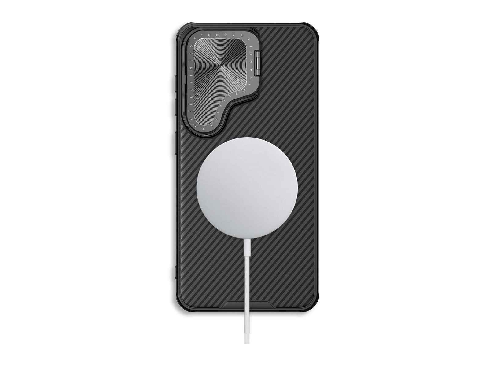 Nillkin - MagSafe Compatible CamShield CamProp Case - Galaxy S24 - Classical Black