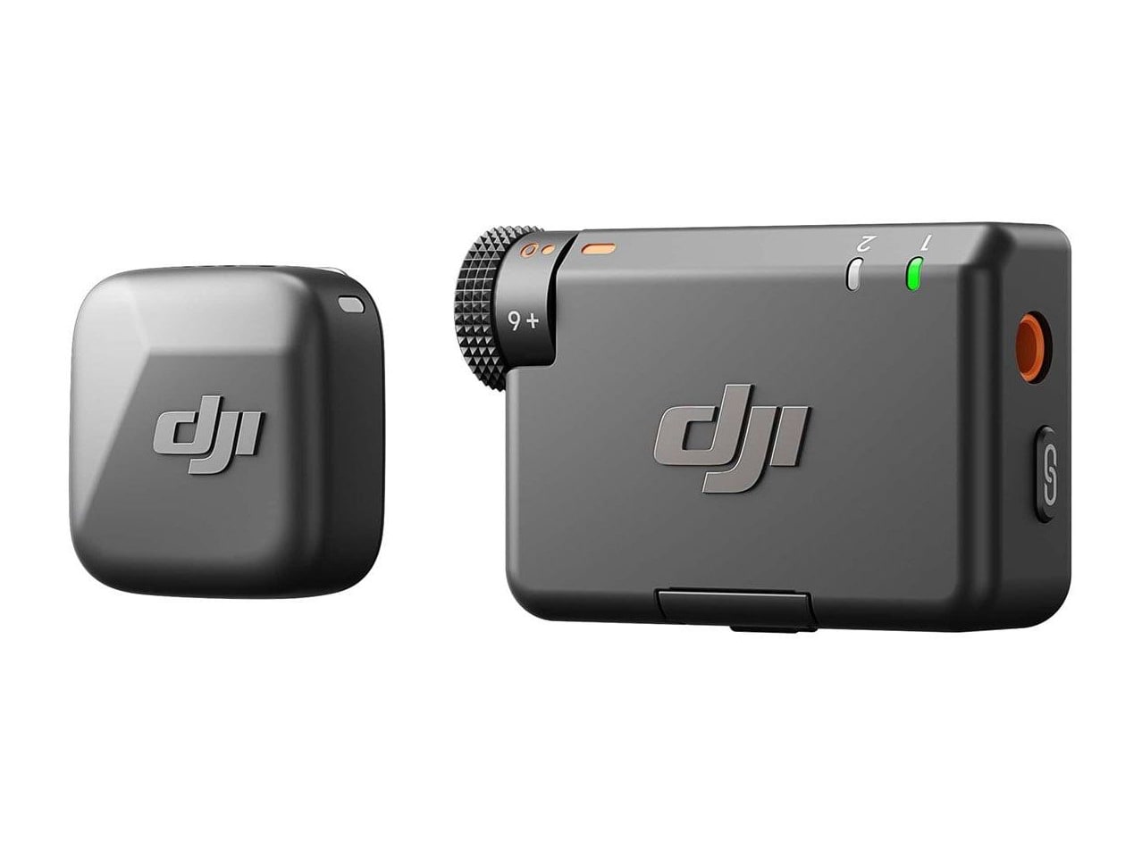 DJI - Mic Mini (1 TX + 1 RX) 3.5mm, USB-C Microphones - Black