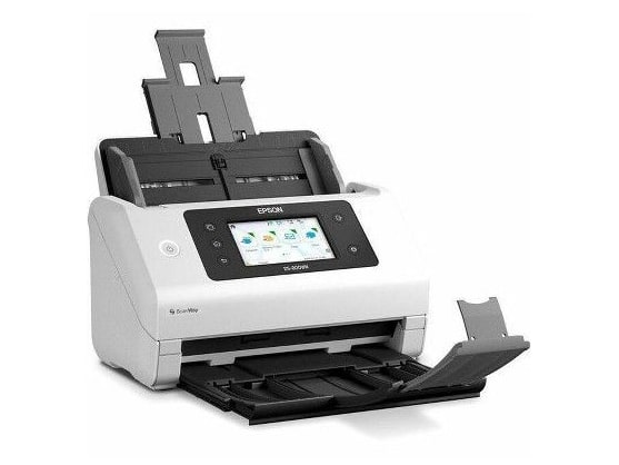 Epson - EdgeLink DS-800WN Network Sheetfed Scanner Wi-Fi, Ethernet, USB Scanners - White