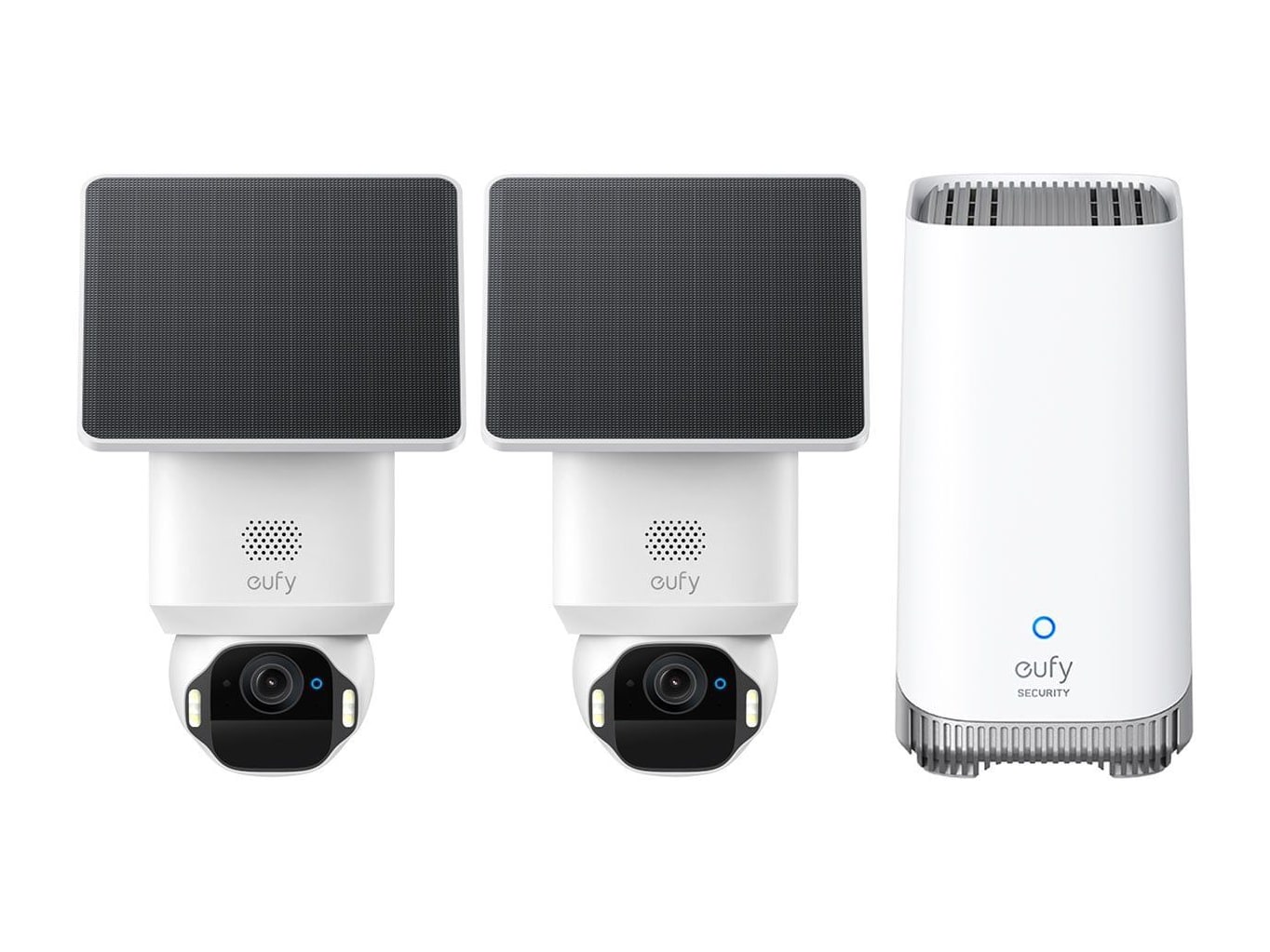 Eufy - SoloCam E42 2-Cam Kit 4K Wireless Outdoor Solar with HomeBase S380 Security Cameras