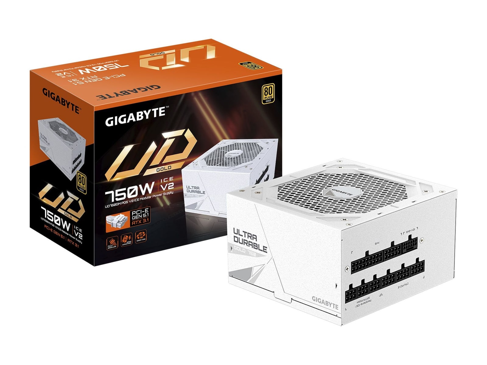 Gigabyte - UD750GM PG5 ICE 750W White Power Supplies