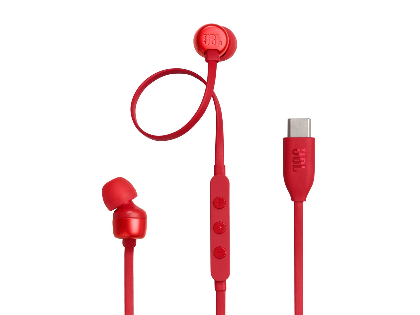 JBL - Tune 310C In-Ear Headphones - Red