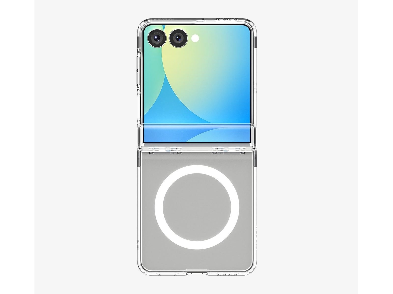 Spigen - Ultra Hybrid Pro (Mag Fit) - Galaxy Z Flip 7 - Clear White