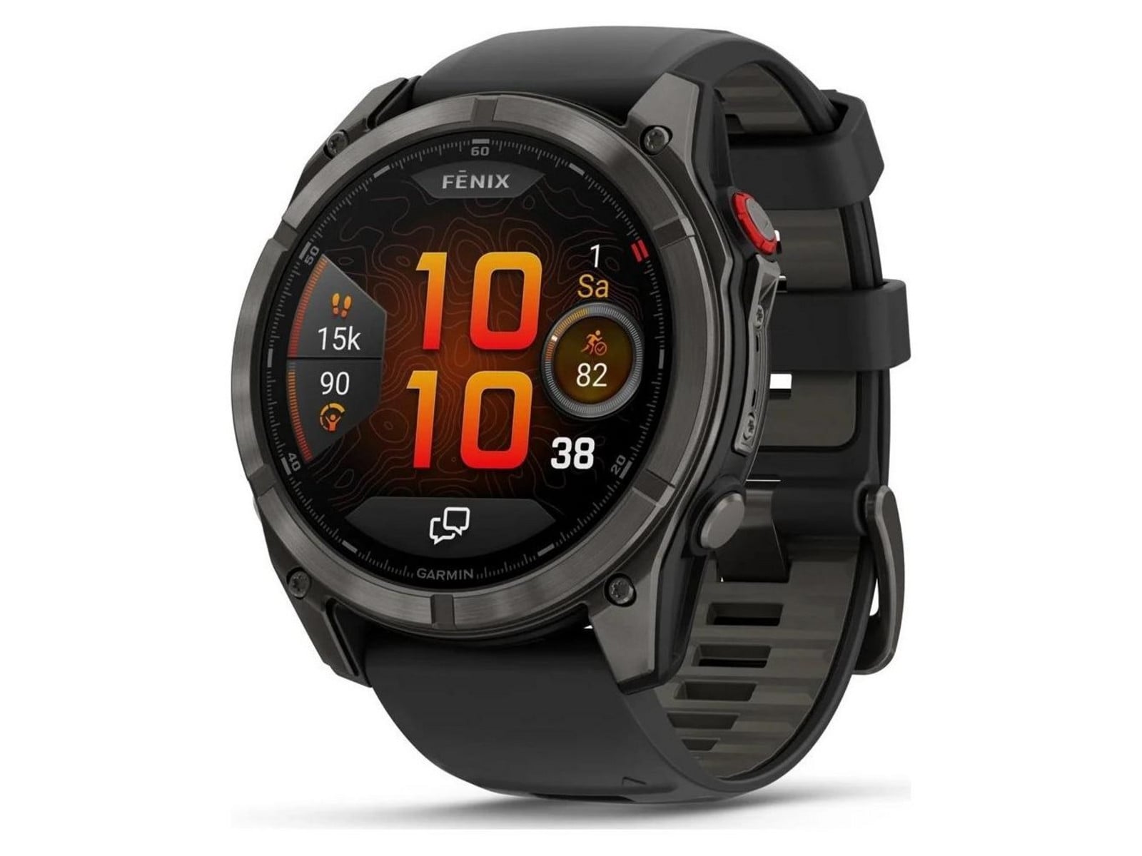 Garmin - fenix 8 Pro Titanium Smart Watches - Titanium Carbon Gray
