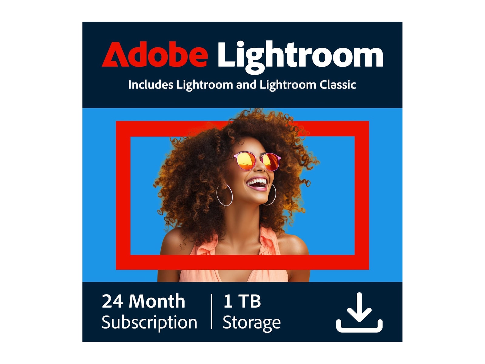 Adobe - Lightroom 1TB (24-Month Subscription) Photo Editing Software