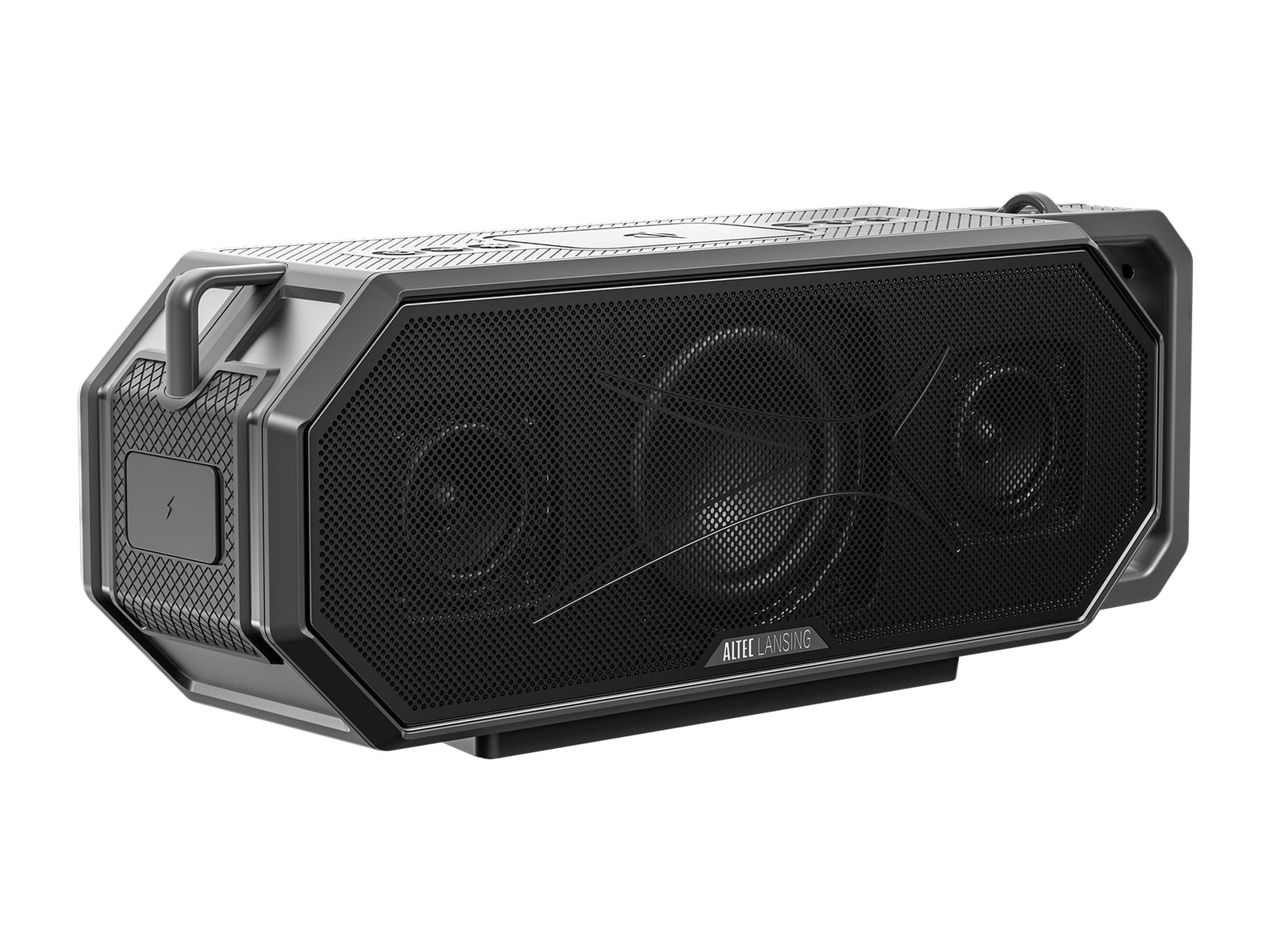 Altec Lansing - HydraShock 2.0 Bluetooth Portable Speakers - Black/Gray