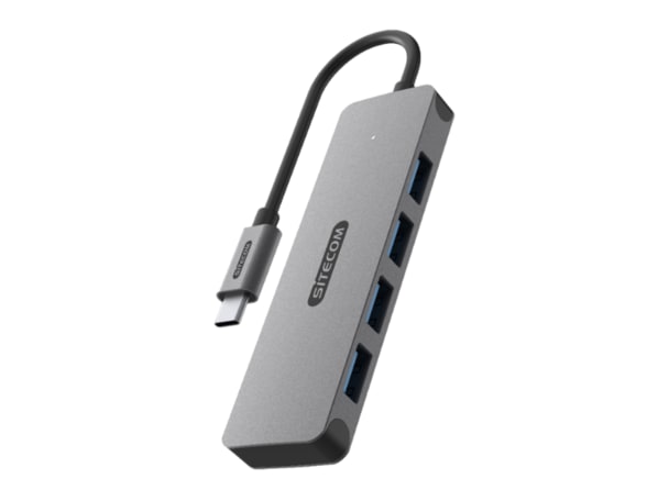 Sitecom - CN-5009 USB-C to 4x USB-A Hub USB Hubs - Gray