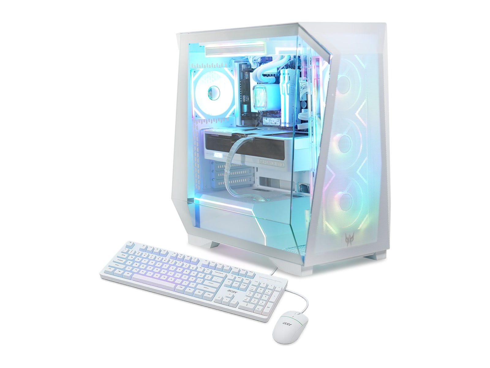 Acer - Predator Orion 6000 PO6-605-UR15W - Intel Core Ultra 7 265KF chip - 32GB Memory - 1TB SSD - White