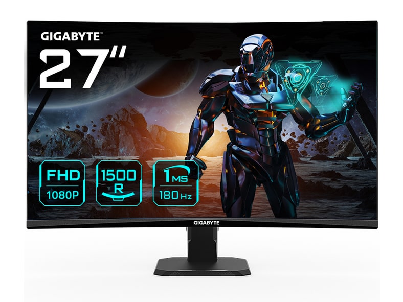 Gigabyte - 27" GS27FC EK1 Full HD 180Hz Gaming Monitors