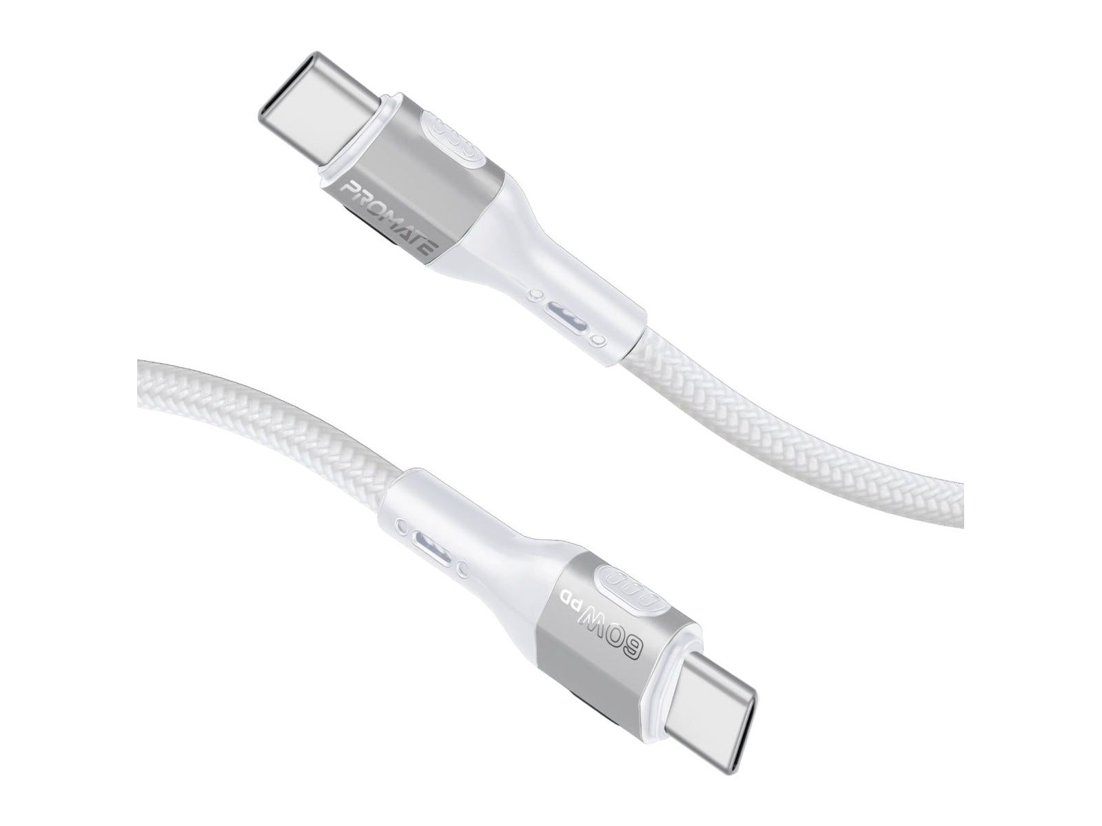 Promate - FletchLink-CC USB-C Cables - Gray