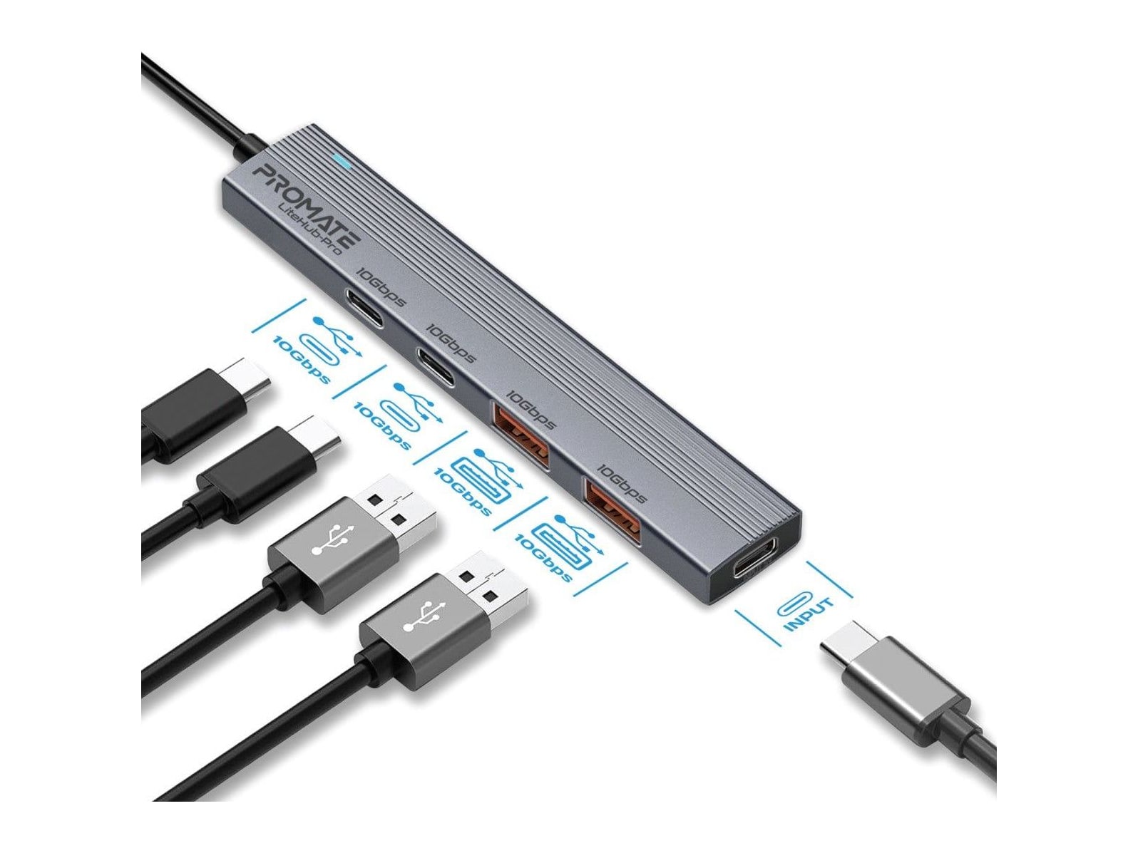 Promate - LiteHub-Pro USB Hubs