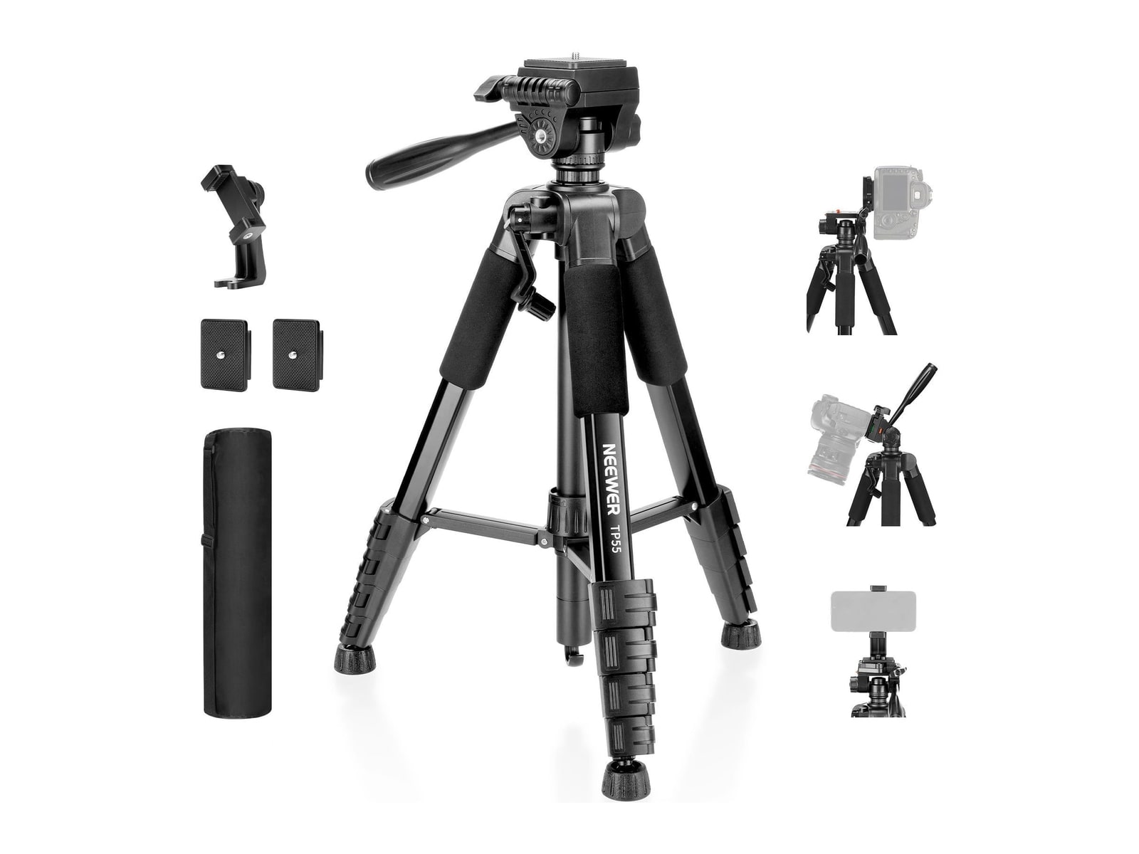 Neewer - BASICS TP55 71" Camera Tripod Camera Accessories