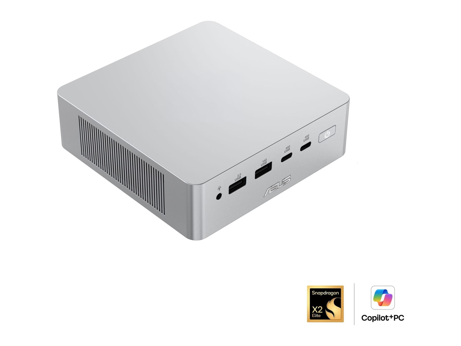 ASUS - Ascent QN10 - Snapdragon X2 Elite X2E-88-100 chip - 16GB Memory - 512GB SSD - Silver