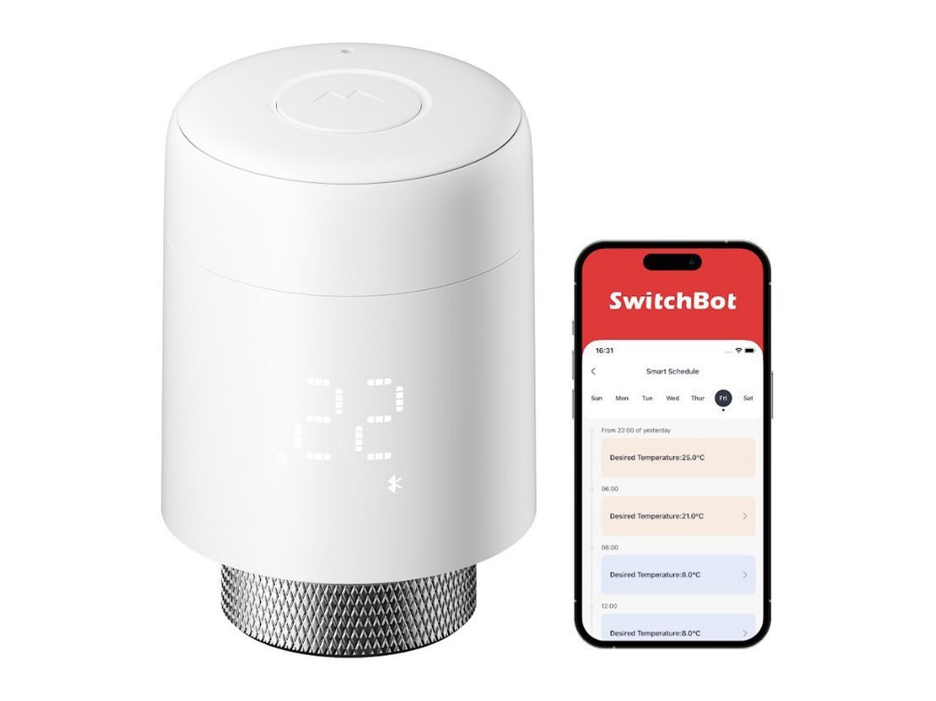 SwitchBot - Smart Radiator Thermostat Smart Thermostats - White