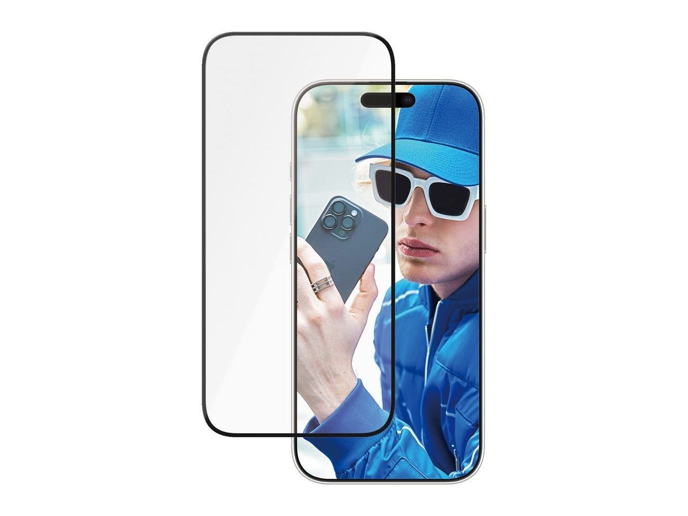PanzerGlass - Ceramic Screen Protector iPhone 16 Pro Ultra-Wide Fit w. EasyAligner