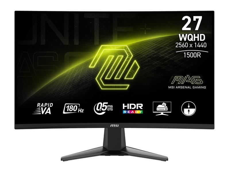 MSI - 27" MAG 27CQ6F WQHD 180Hz Gaming Monitors