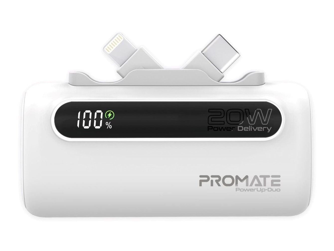 Promate - PowerUp-Duo Power Banks - White