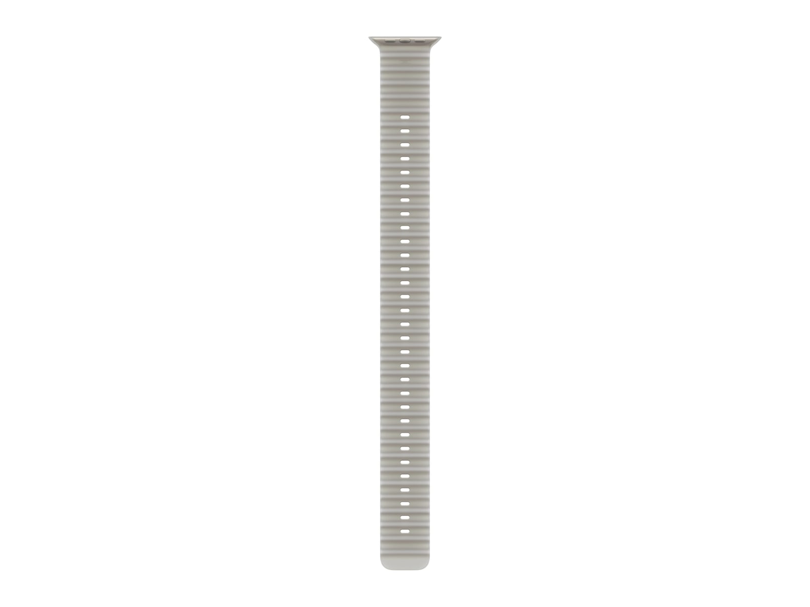Apple - Apple Watch Ocean Band Extension - 49mm - Natural Titanium Finish - Translucent Gray