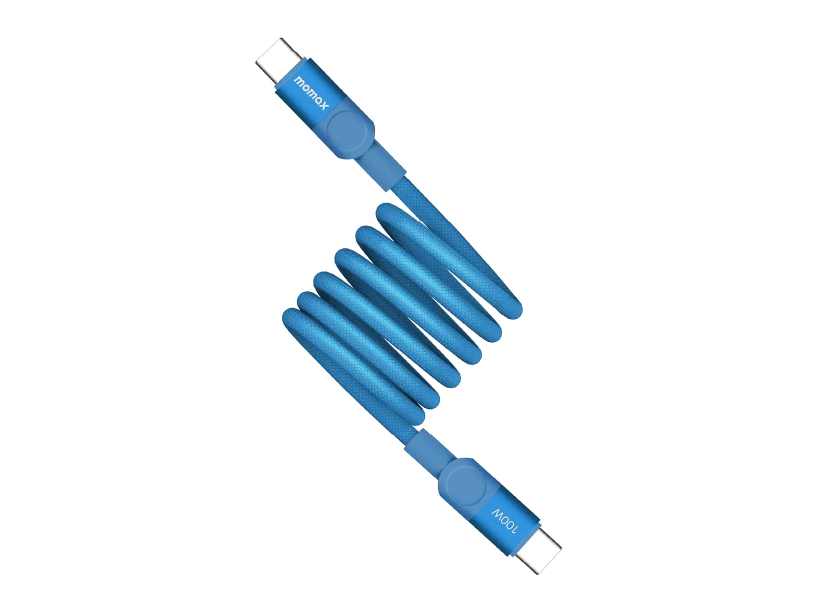 MOMAX - Mag.Link Magnetic USB-C to USB-C Cable 100W 1m Blue USB-C Cables