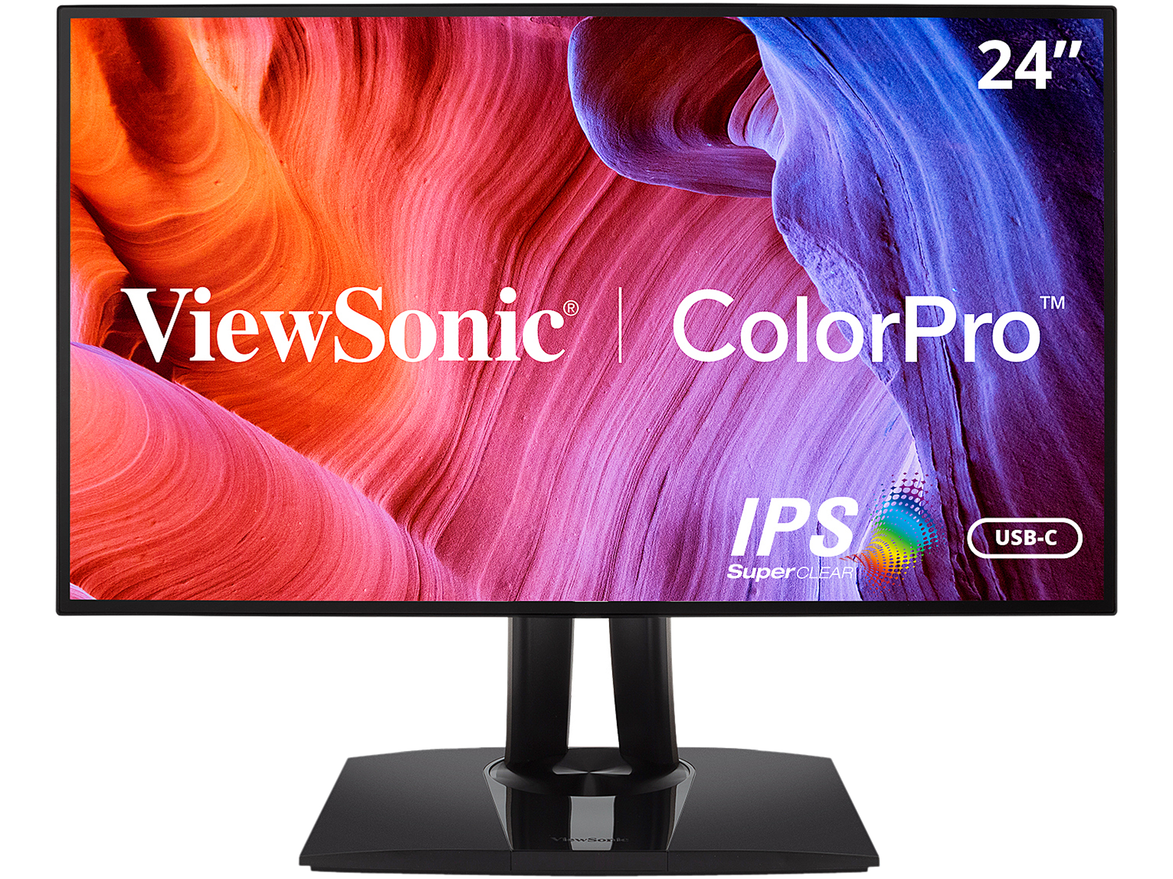 ViewSonic - 24" ColorPro VP2468A FHD 60Hz Professional Monitors - Black