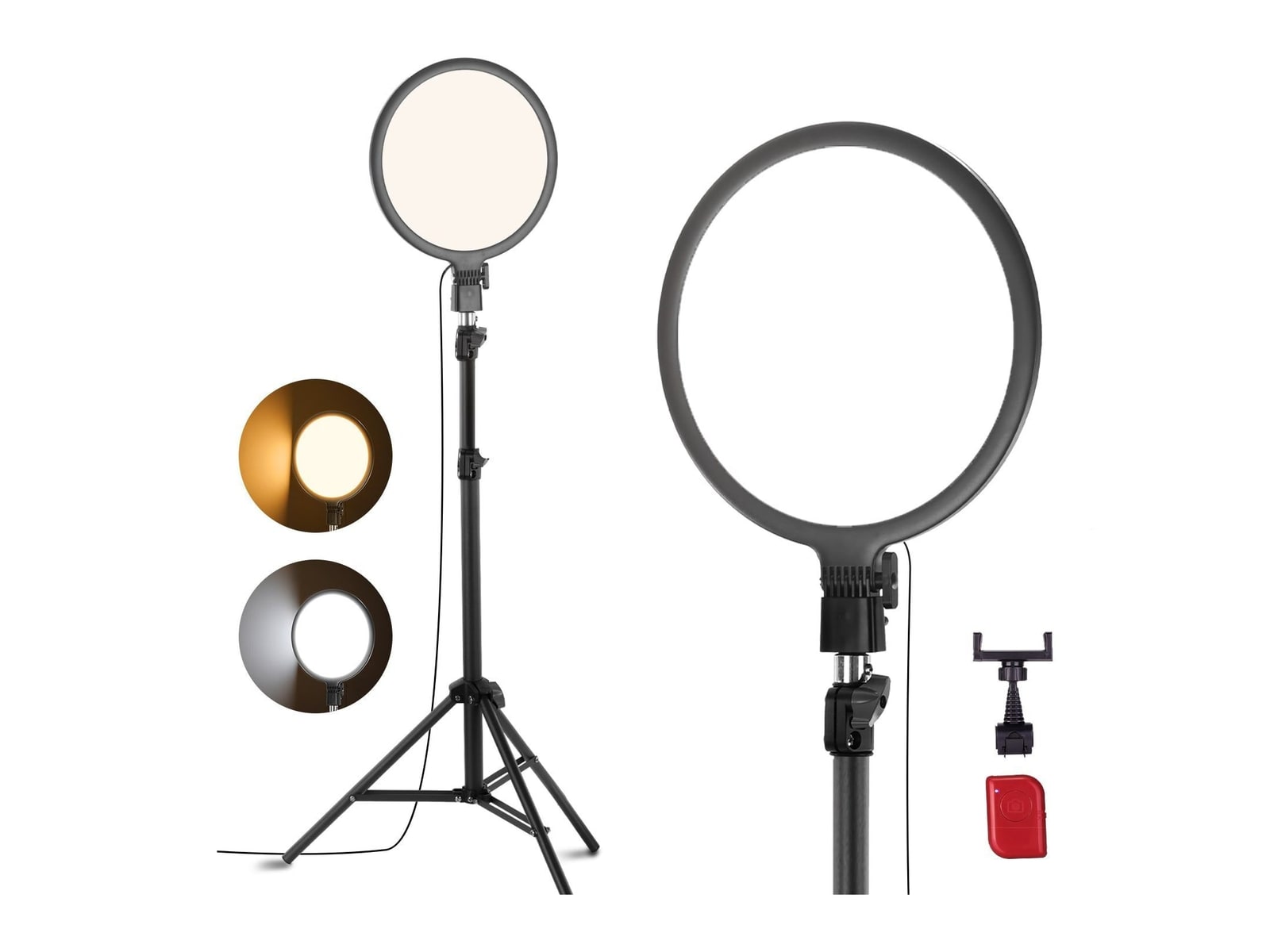 Neewer - BASICS R10L/R12L Full Screen Ring Light Camera Accessories
