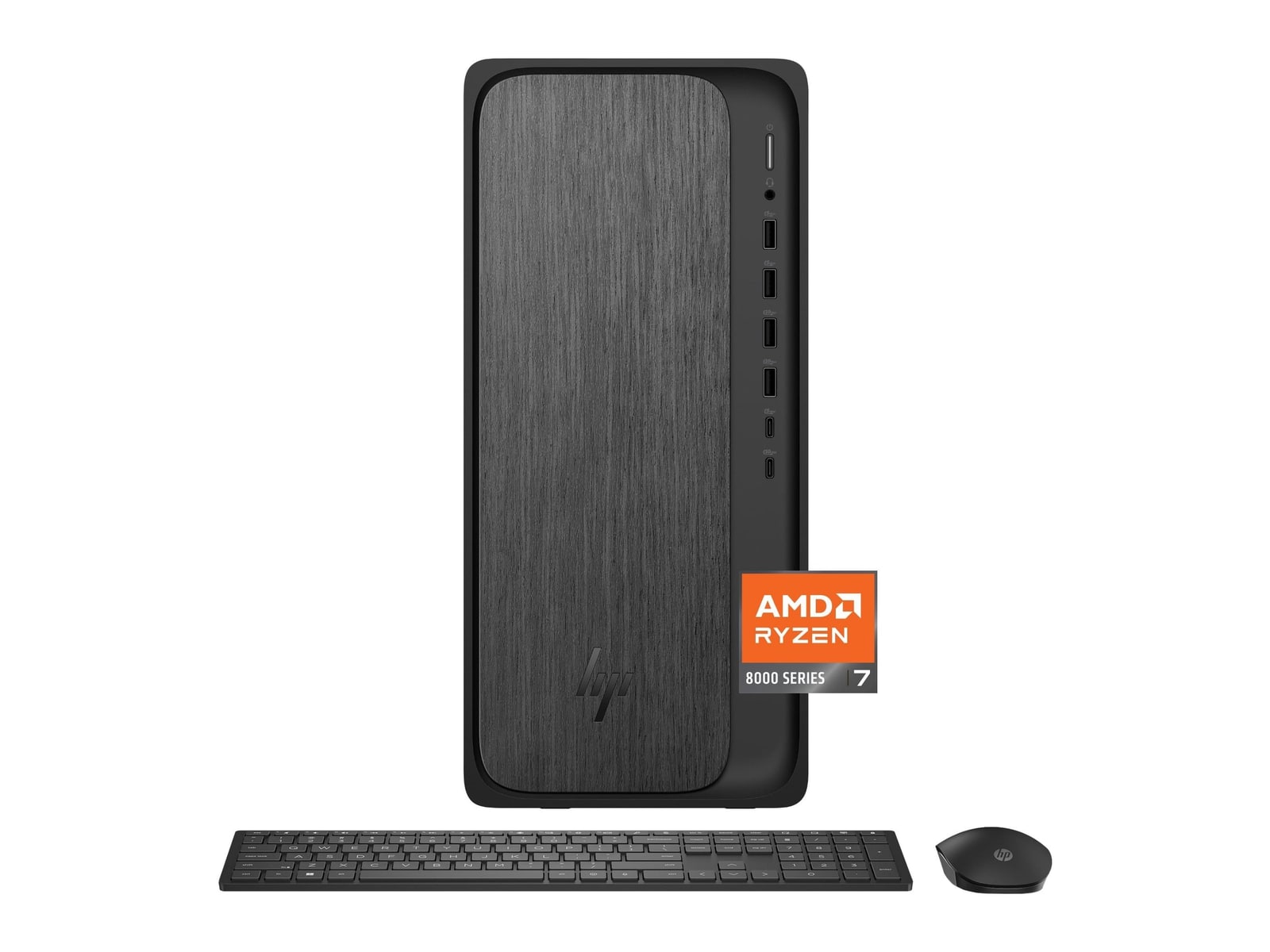 HP - OmniDesk M02-0234 - AMD Ryzen 7 8700G chip - 16GB Memory - 1TB SSD - Gray Wood
