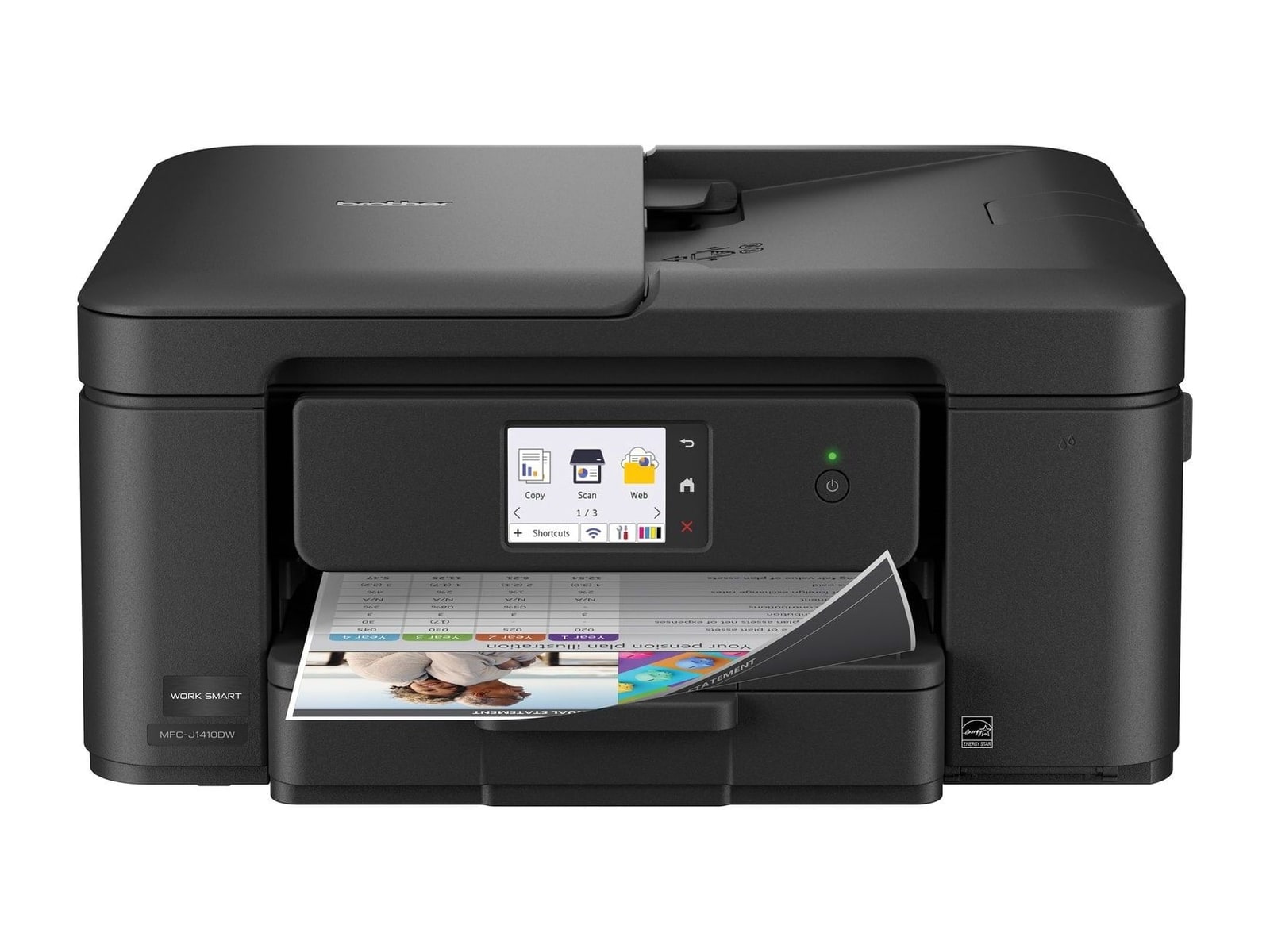 Brother - MFC-J1410DW Wi-Fi Printers - Black