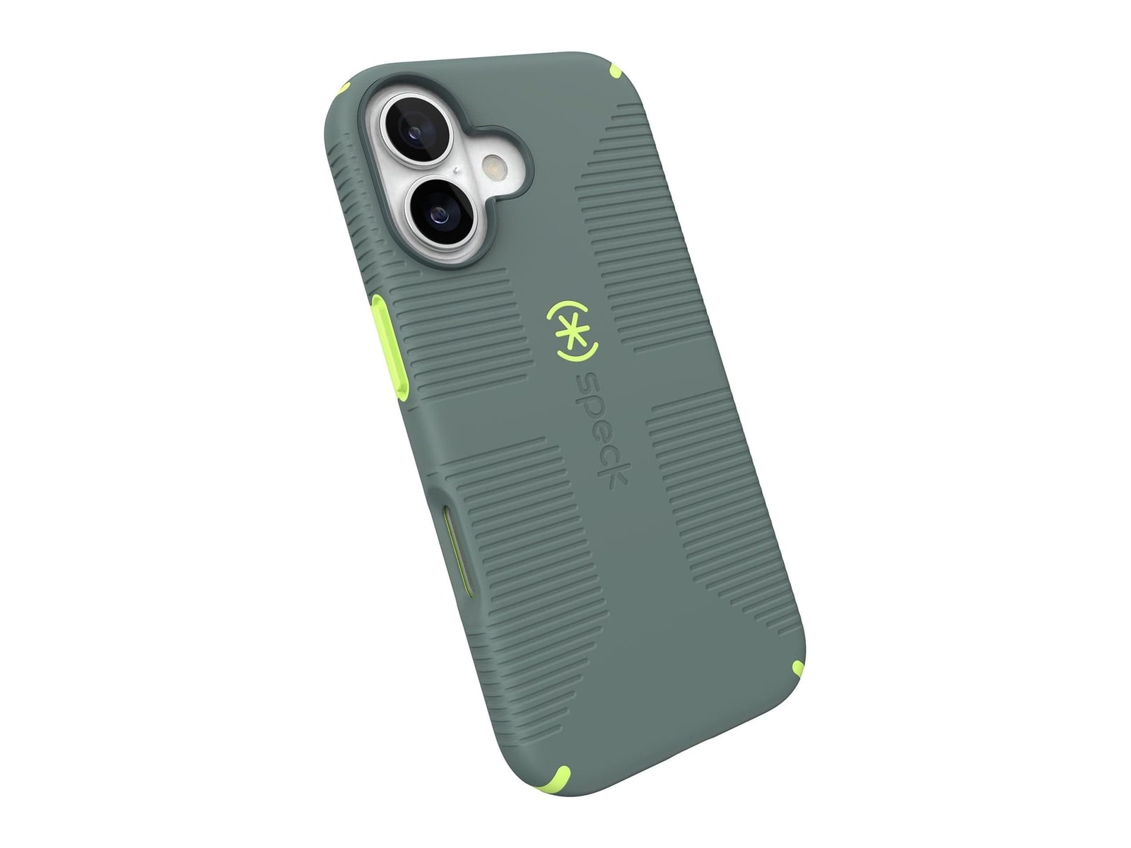 Speck - CandyShell Grip MagSafe - iPhone 17 - Neo Drab/Glow Green
