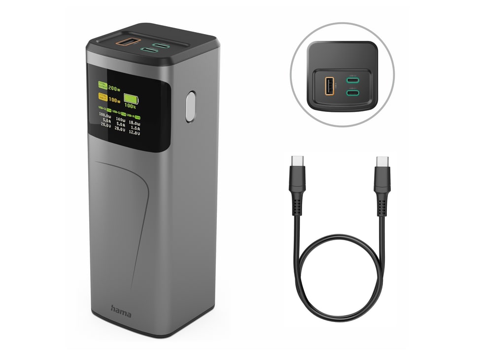 Hama - High Power Power Pack 200 W 24000 mAh Power Banks