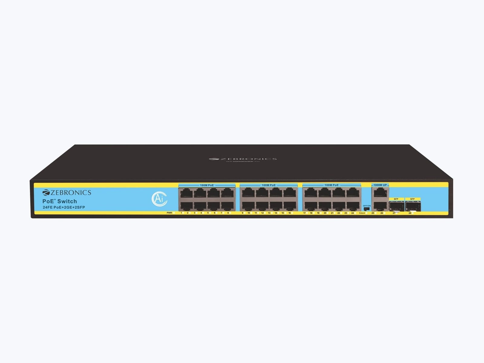 Zebronics - Zeb 24PM2UG2UF 300 - 24 Port POE Switch PoE Switches