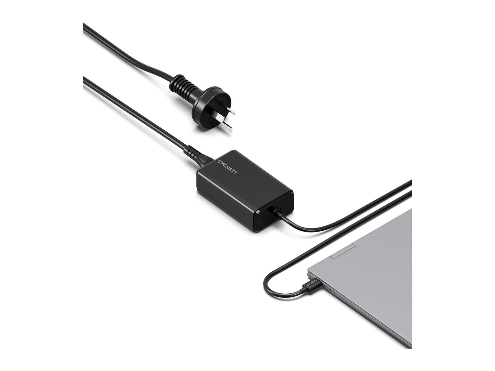 Cygnett - PowerMaxx 65W USB-C GaN Laptop Charger - Black Wall Chargers