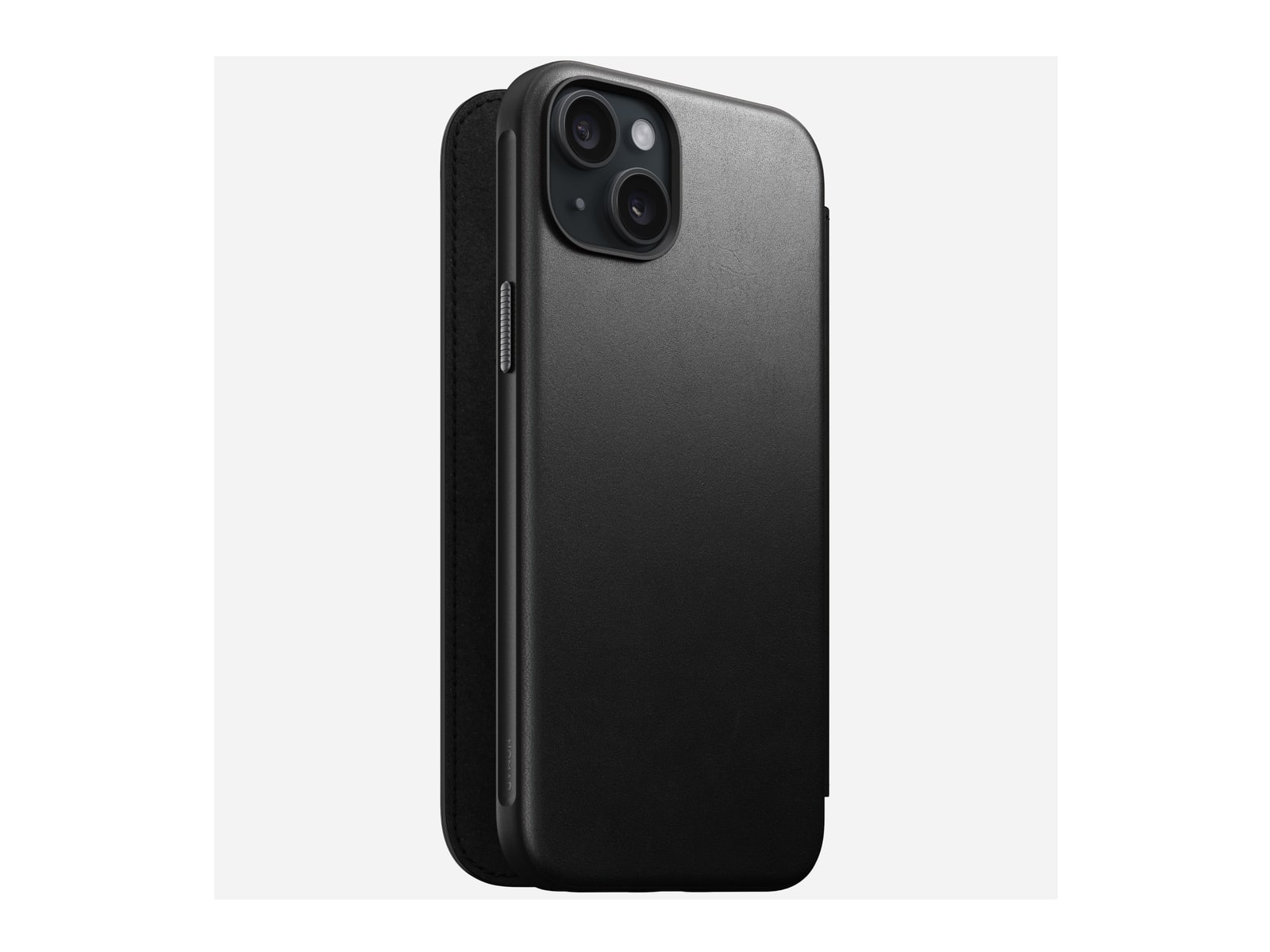 Nomad - Modern Leather Folio - iPhone 15 Plus - Black