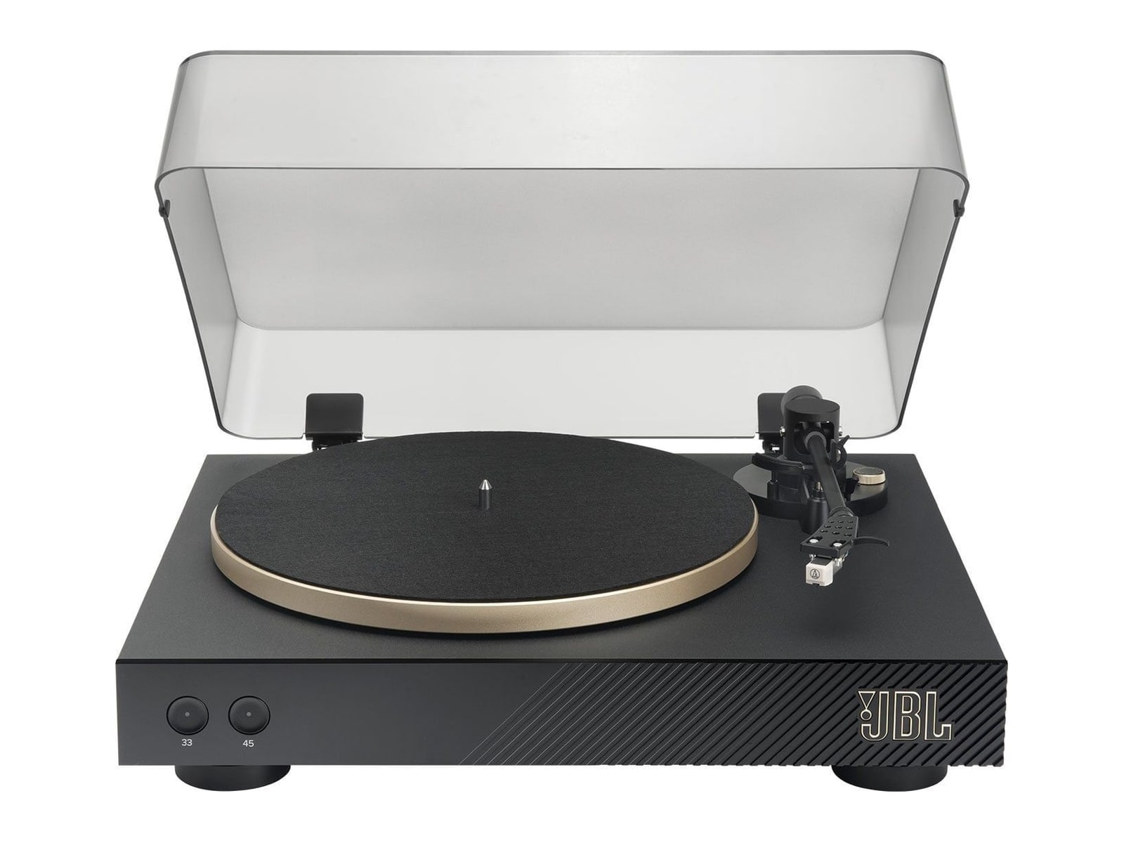 JBL - Spinner BT Bluetooth Turntables & CD Players - Black/Gold