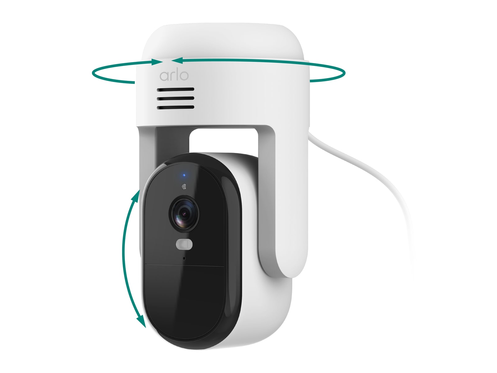 Arlo - Essential Pan Tilt Outdoor Security Cameras - White
