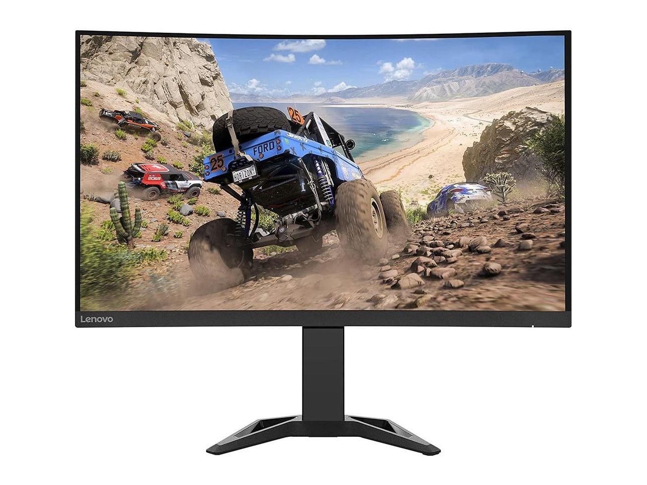Lenovo - 31.5" G32qc-30 QHD 170Hz Curved Monitors - Black