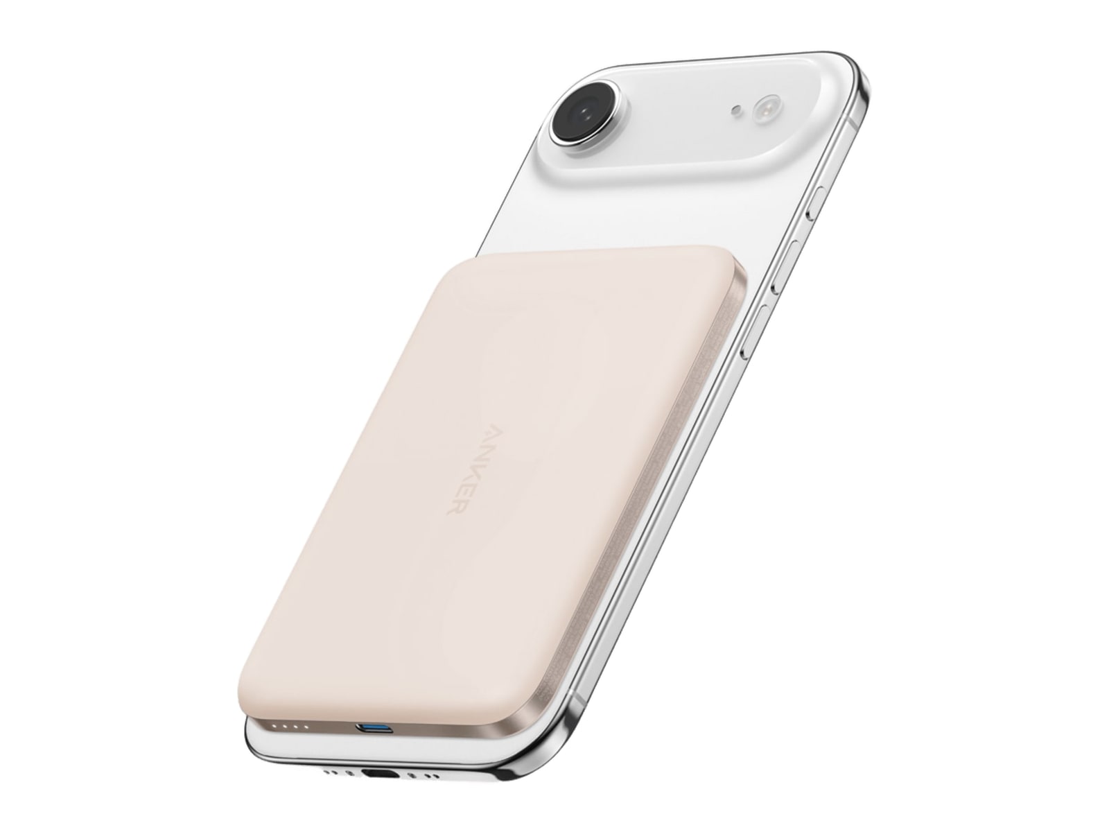 Anker - Nano Power Bank (5K, MagGo, Slim) Pink Power Banks